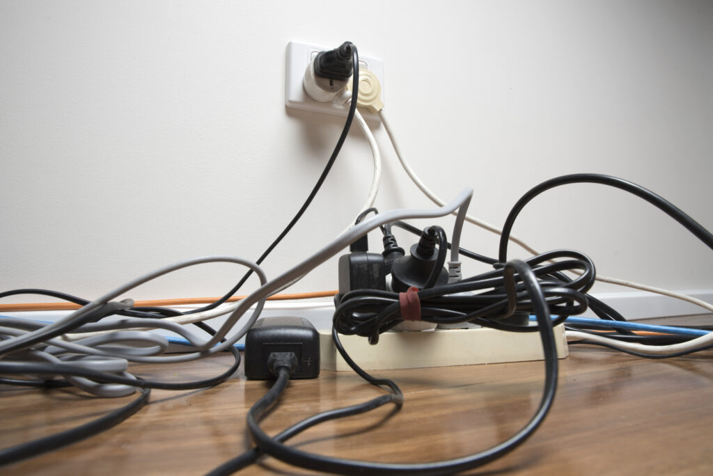 Overloaded extension cords